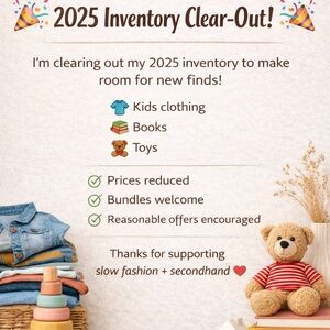 2025 Inventory Clear Out!